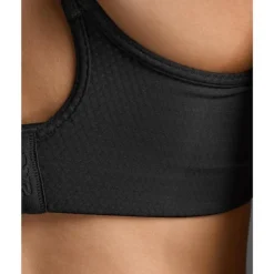 Aero Mesh Medium Impact Bra Black/Silver Reflective