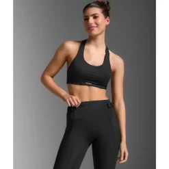 Aero Mesh Medium Impact Bra Black/Silver Reflective