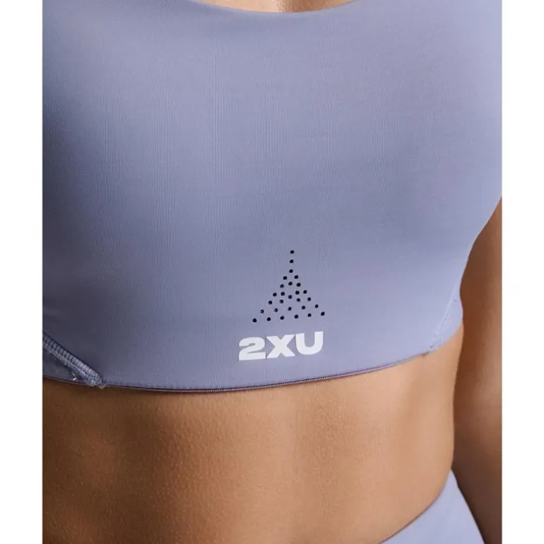 Aero Mesh Medium Impact Bra Digital Lilac/White Reflective