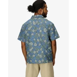 AirExchange UPF 40 Camp Novelty SS Shirt Thunderhead Multi Fossil