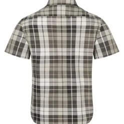 AirExchange UPF 40 Novelty SS Shirt Hickory Nut Wayland Plaid