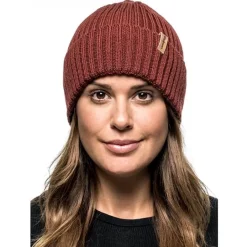 Beanie Rib Rust Red