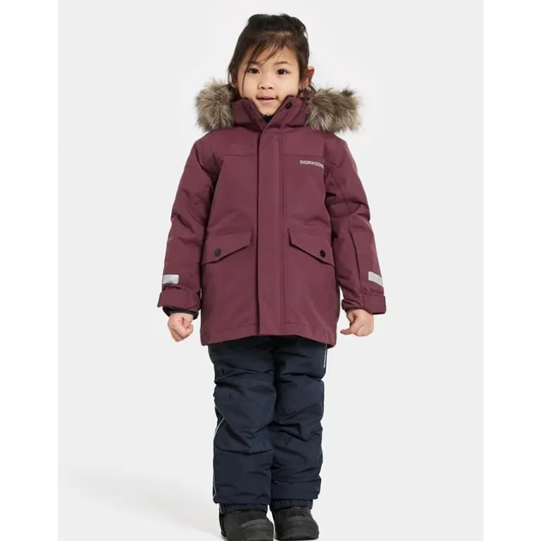 Bjärven Kids Parka 4 Anemon Red