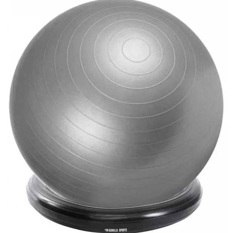 (98) Bollstativ Uppblåsbar - Yogaboll/Pilatesboll/Fitness