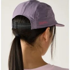 Brand Five Panel Cap Purple Fog