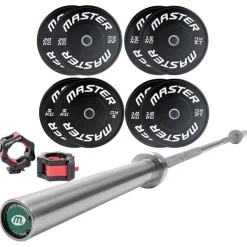 Bumperpaket 120 kg, Skivstångsset Bumper