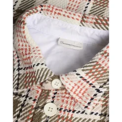 Checked Overshirt Creme Check