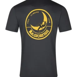 Climbing on the Moon T-Shirt M Carbon/Giallo