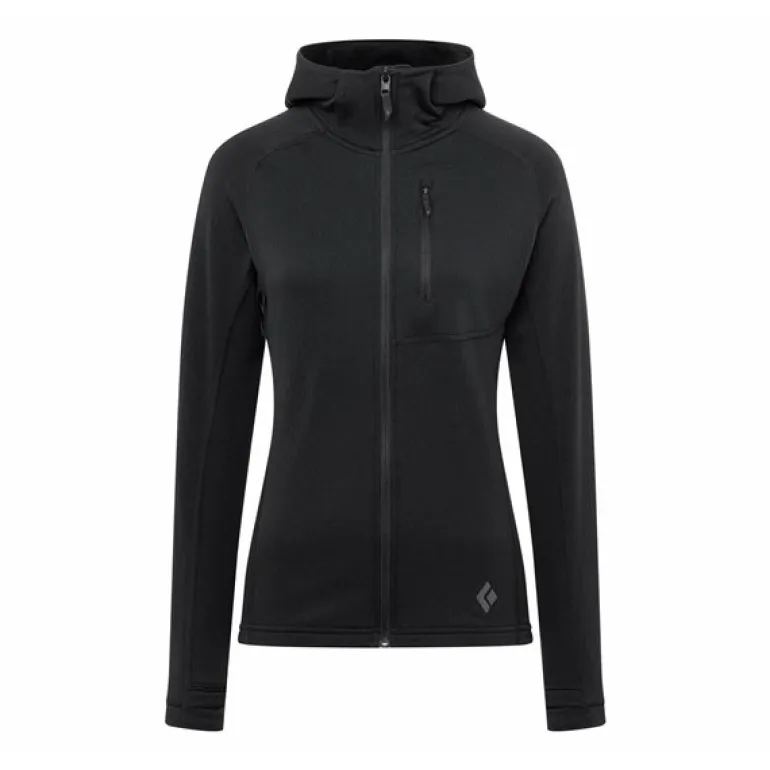 Coefficient Fleece Hoody Women Black