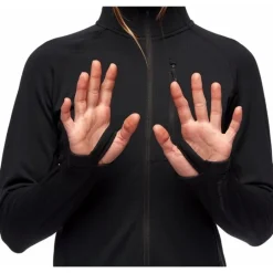 Coefficient Fleece Hoody Women Black