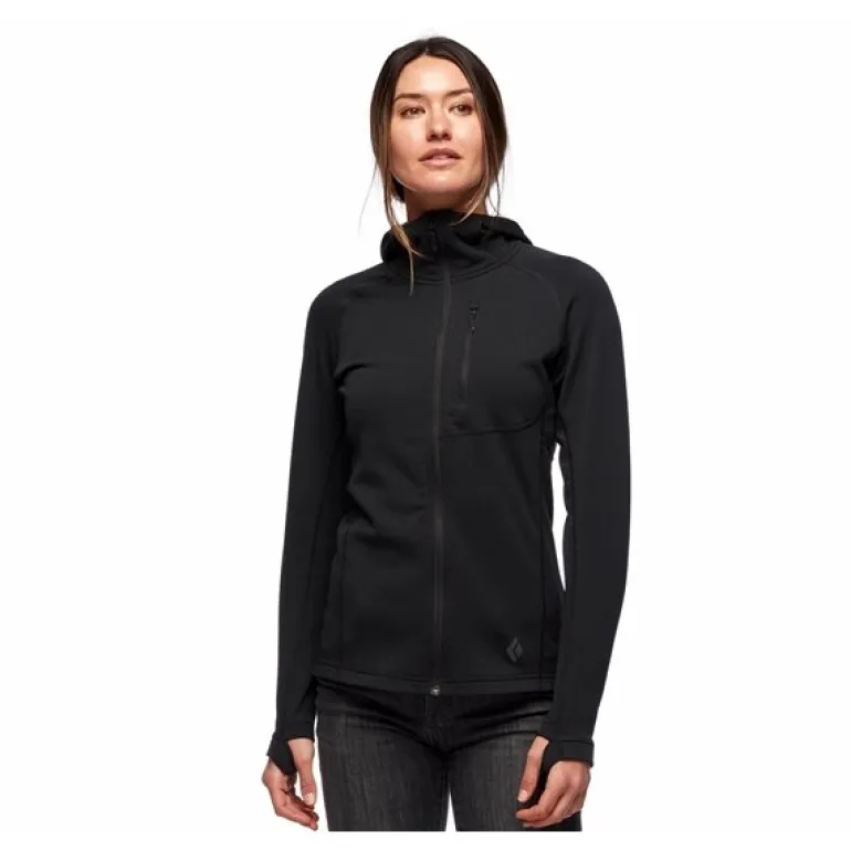 Coefficient Fleece Hoody Women Black