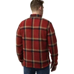 Felslicht Check Jkt M Intense Rust