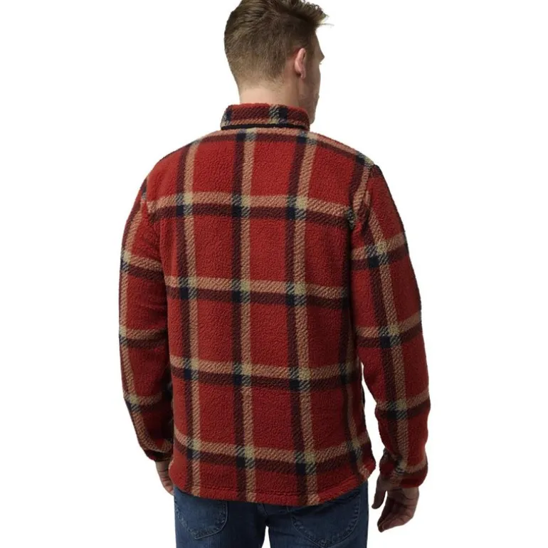 Felslicht Check Jkt M Intense Rust