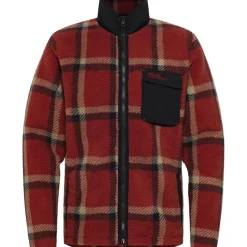 Felslicht Check Jkt M Intense Rust