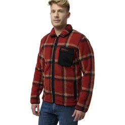 Felslicht Check Jkt M Intense Rust