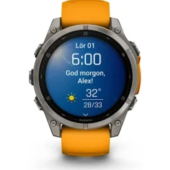fenix 8 47mm.AMOLED.Saphire Silver/Orange