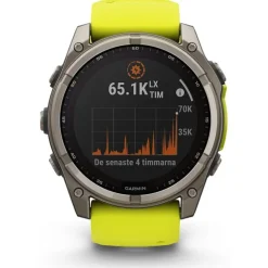 fenix 8 51mm.Saphire Solar Silver/Yellow