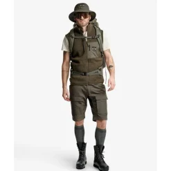 Flok Wool Ms Pile Vest Olive