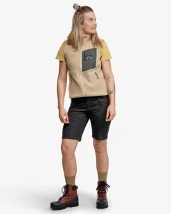 Flok Wool Pile Vest W Sand