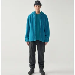 Funäs Pile Hood Men Deep Teal