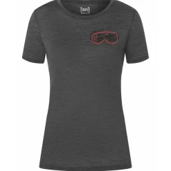 Goggle Tee Women Black/Red/Silver