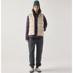 Hede Down Vest Women Chalk Beige