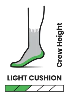 Hike Light Cushion Crew Socks Md Grey