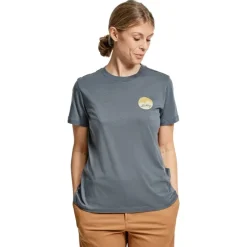 Järpen Printed T-Shirt W Dk Sky Blue