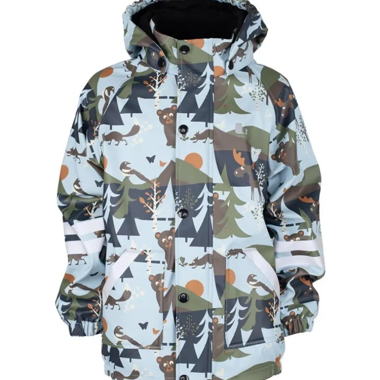 Lekhyttan Rain Set. Fleece Lightblue/Brown