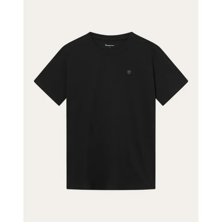 LOKE badge tee - Regenerative Organic Ce Black Jet
