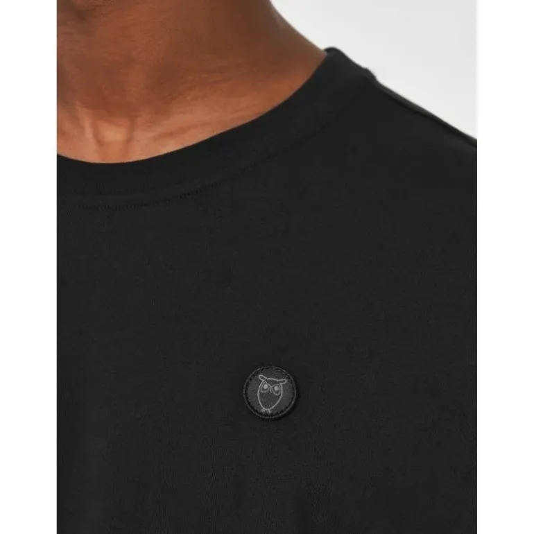 LOKE badge tee - Regenerative Organic Ce Black Jet