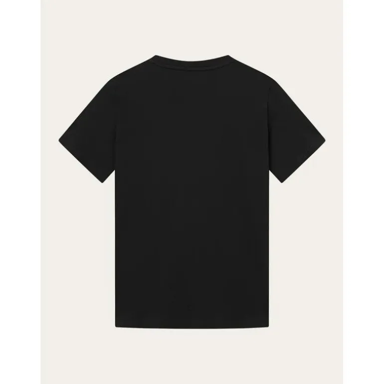 LOKE badge tee - Regenerative Organic Ce Black Jet