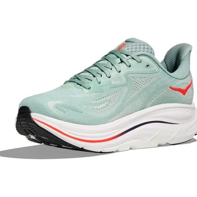 M Clifton 10 Wide Sage/Neon Flame