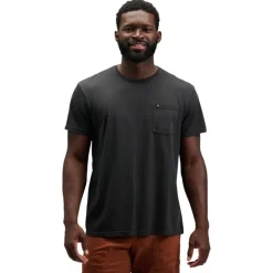 M Diamond Patch Ss Pocket Tee Black