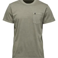 M Diamond Patch Ss Pocket Tee Walnut