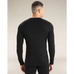 Men Merino 200 Oasis LS Crewe Black