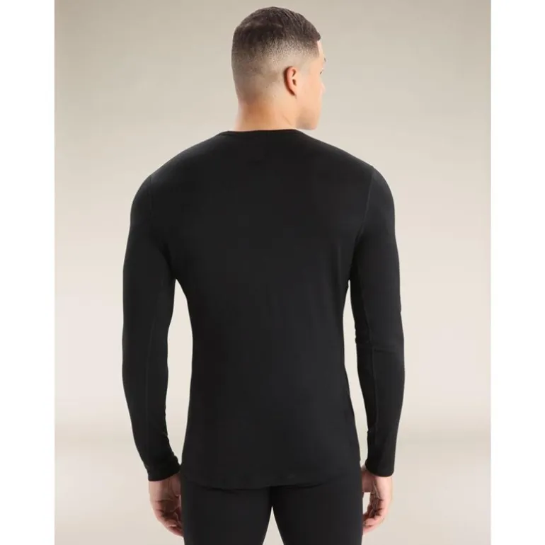 Men Merino 200 Oasis LS Crewe Black