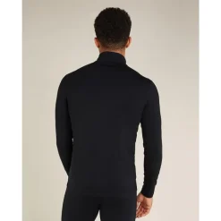Men Merino 200 Oasis LS Half Zip Black