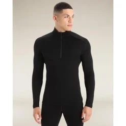 Men Merino 260 Tech LS Half Zip Black