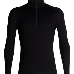 Men Merino 260 Tech LS Half Zip Black