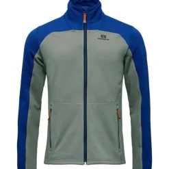Men's Skiers Fleece Zip Gray Green