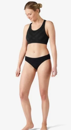 Merino Sport Seamless Bikini Boxed Black