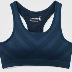 Merino Sport Seamless Racerback Bra Twilight Blue