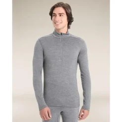 M 200 Oasis LS Half Zip Gritstone Hthr-013