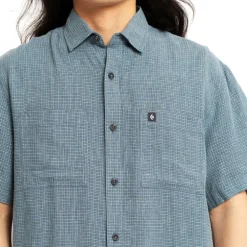 M Scenic Route Ss Shirt Midnight Blue-Glacier