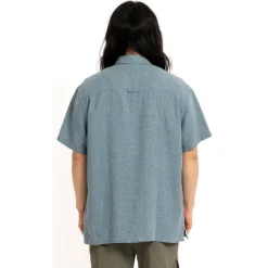 M Scenic Route Ss Shirt Midnight Blue-Glacier