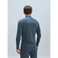 M's Layer Merino Mock Neck Jersey Sylvanite Grey