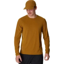 M's Pace Air LS Tee Greenish Gold