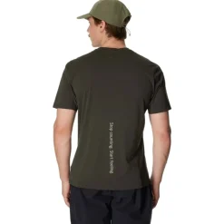 M's Pace Air Message Tee Green Illusion