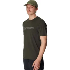 M's Pace Air Message Tee Green Illusion